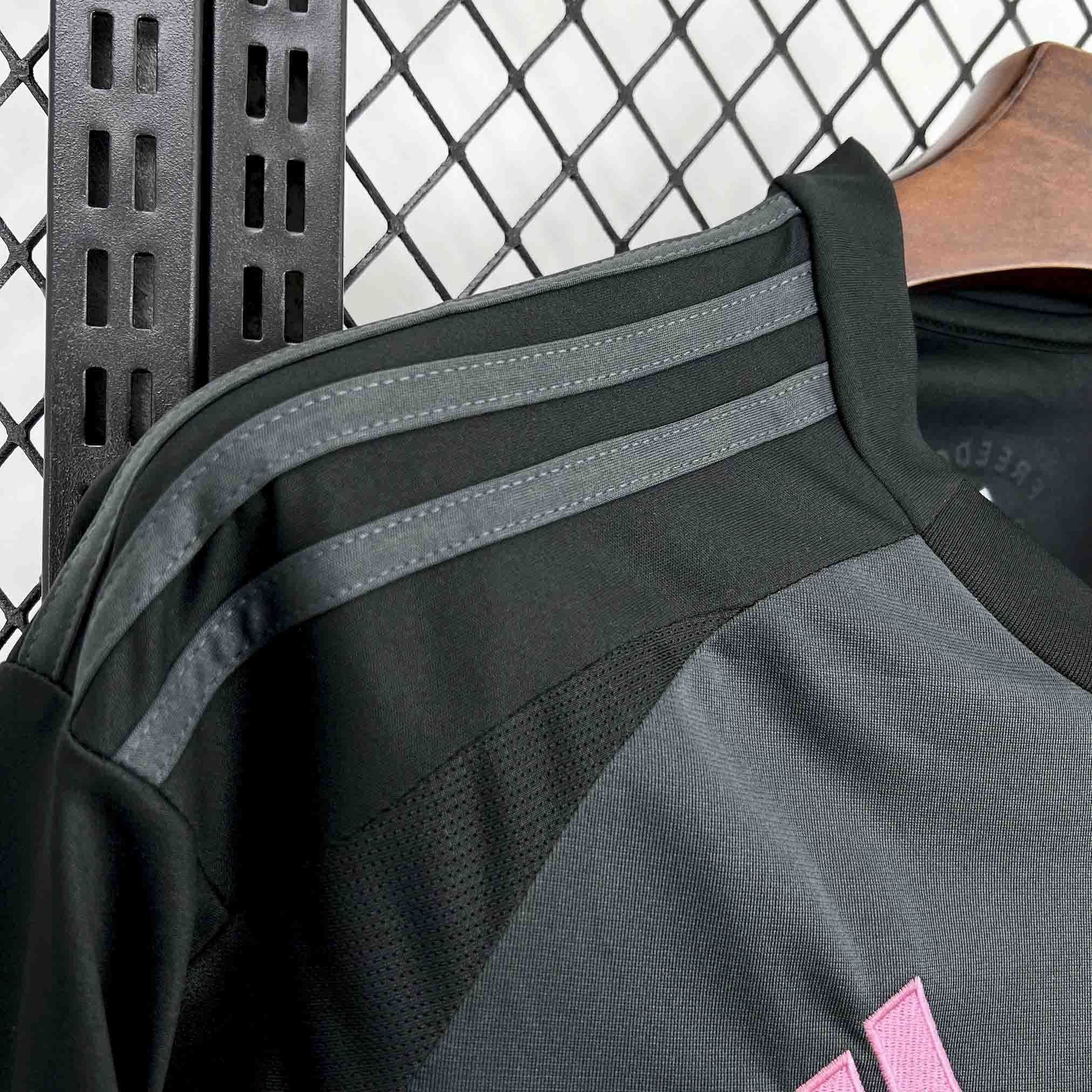 Camisa Pronta Entrega Inter Miami Away 2025/26 - Adidas Torcedor Masculina - Preta/Rosa