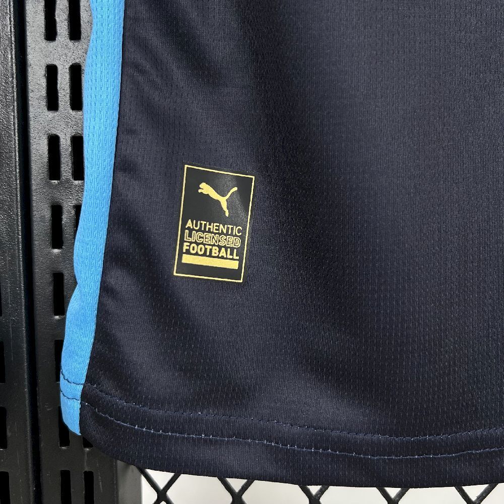 Camisa Pronta Entrega Olympique de Marseille Away 2025/26 - Puma Torcedor Masculina - Preta/Azul