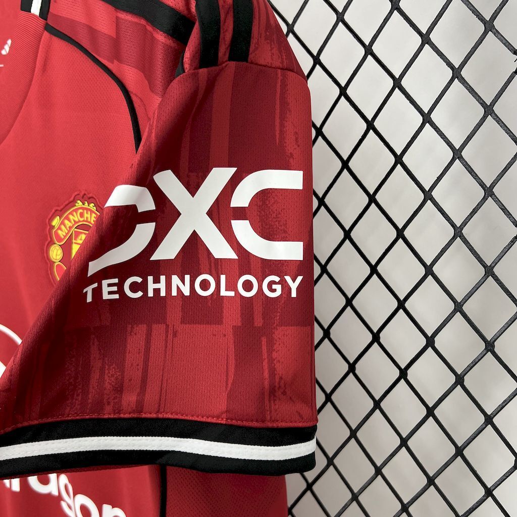 Camisa Pronta Entrega Manchester United Home 2025/26 - Adidas Torcedor Masculina - Vermelha/Preta