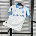 Camisa Pronta Entrega Olympique de Marseille Home 2025/26 - Puma Torcedor Masculina - Branca/Azul