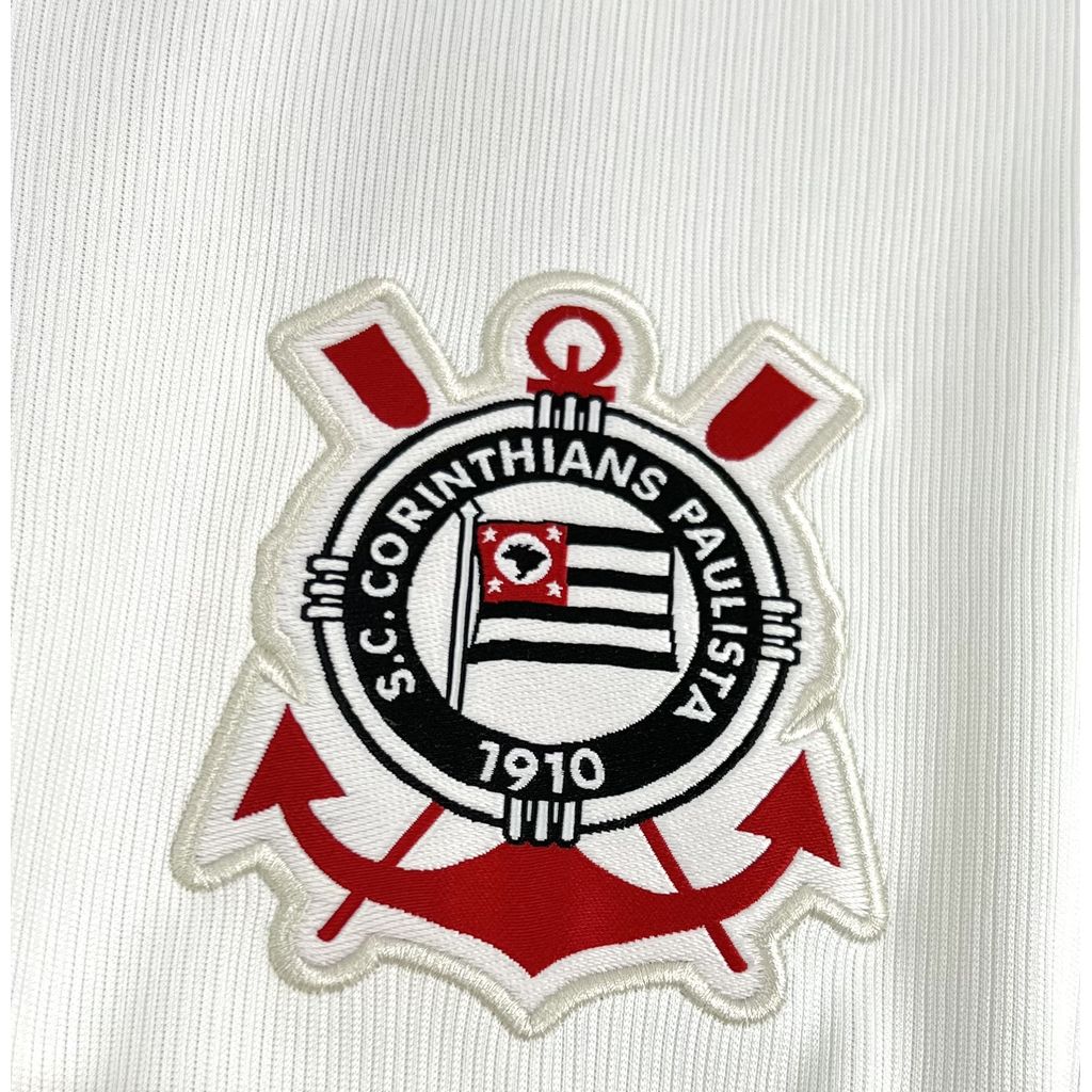 Camisa Pronta Entrega Corinthians Home 2026/27 - Nike Torcedor Masculina - Branca/Preta