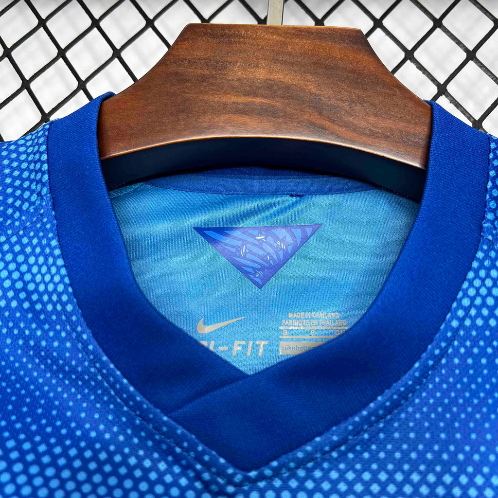 Camisa Pronta Entrega Seleção Brasil Away 2014/15 - Nike Retrô Masculina - Azul