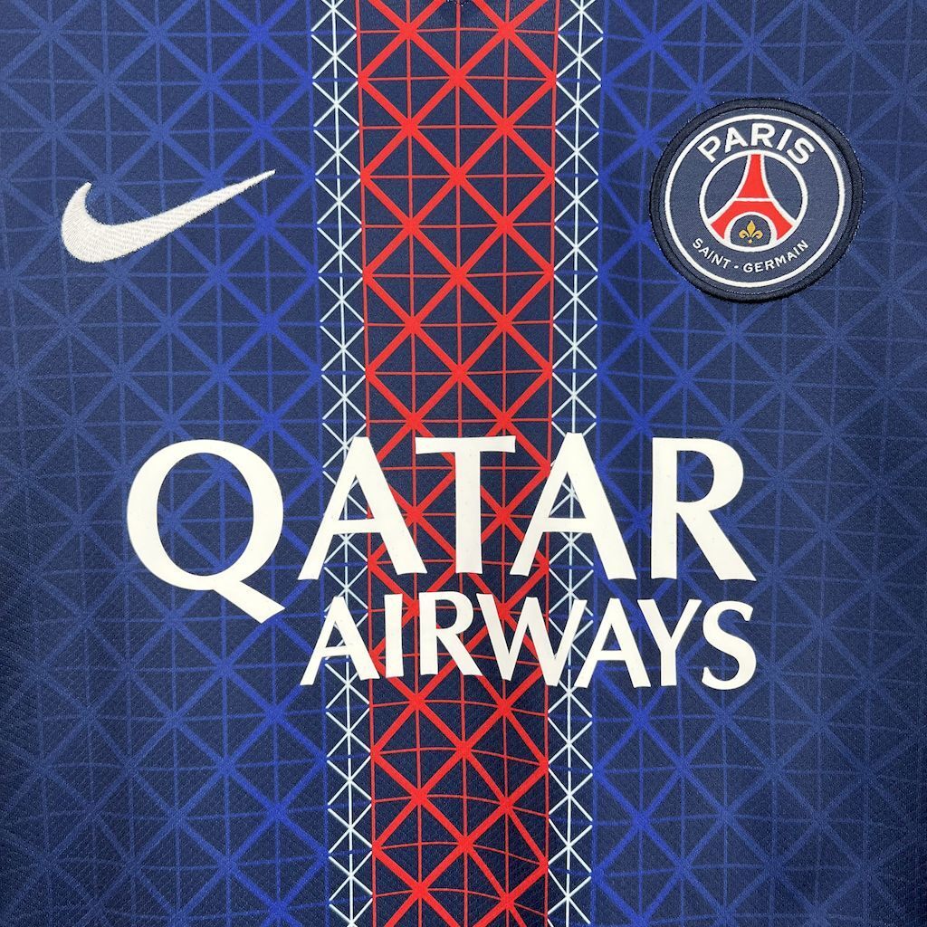 Camisa Pronta Entrega PSG Home 2025/26 - Nike Torcedor Masculina - Azul/Vermelha
