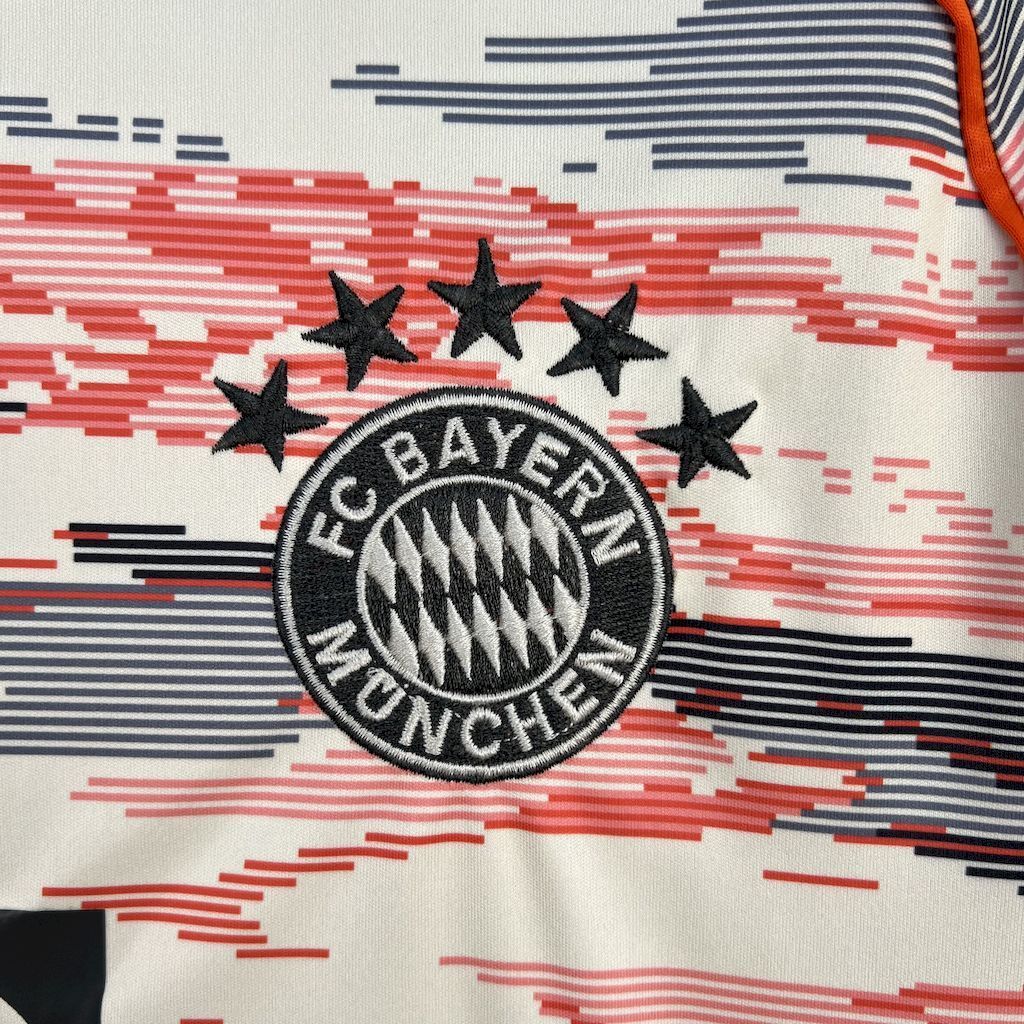 Camisa Pronta Entrega Bayern Munique Away 2025/26 - Adidas Torcedor Masculina - Vermelha/Branca