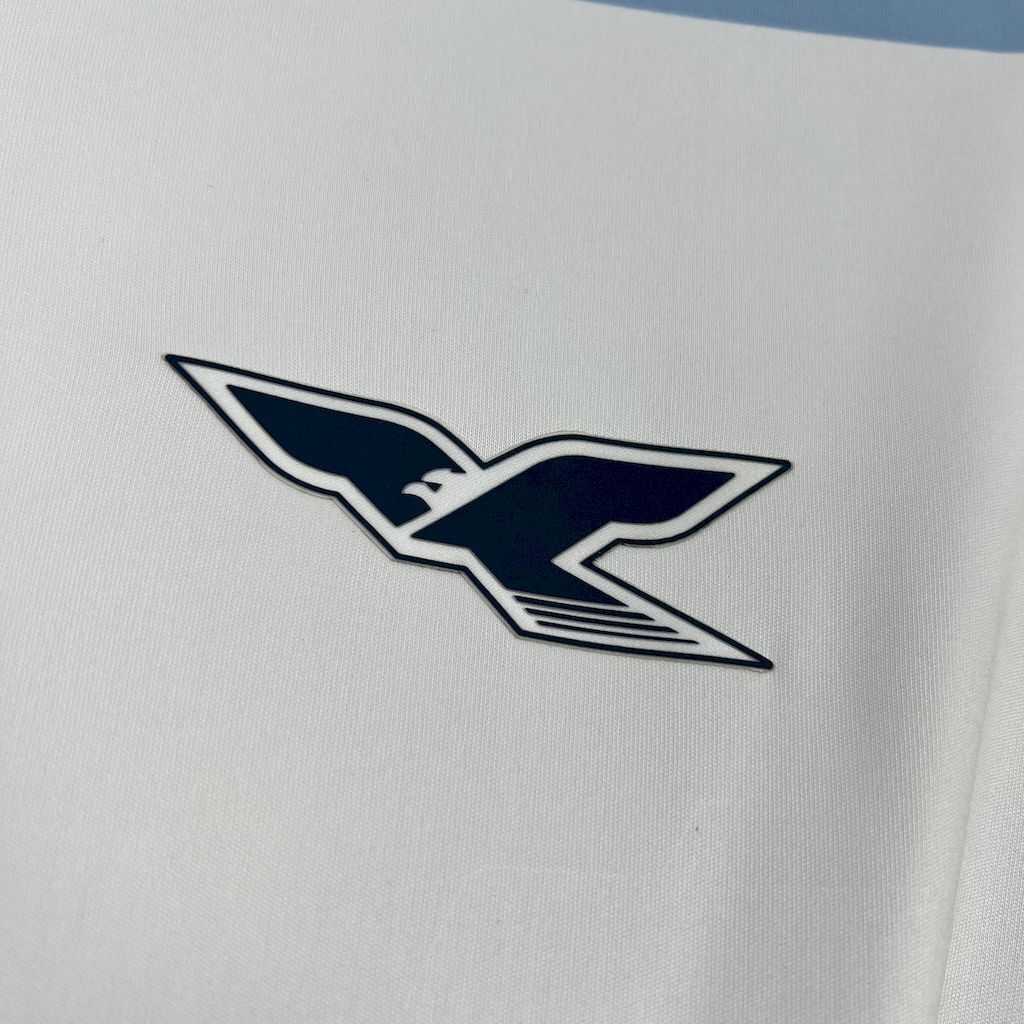 Camisa Pronta Entrega Lazio 125 Anos 2025/26 - Mizuno Torcedor Masculina - Branca/Azul