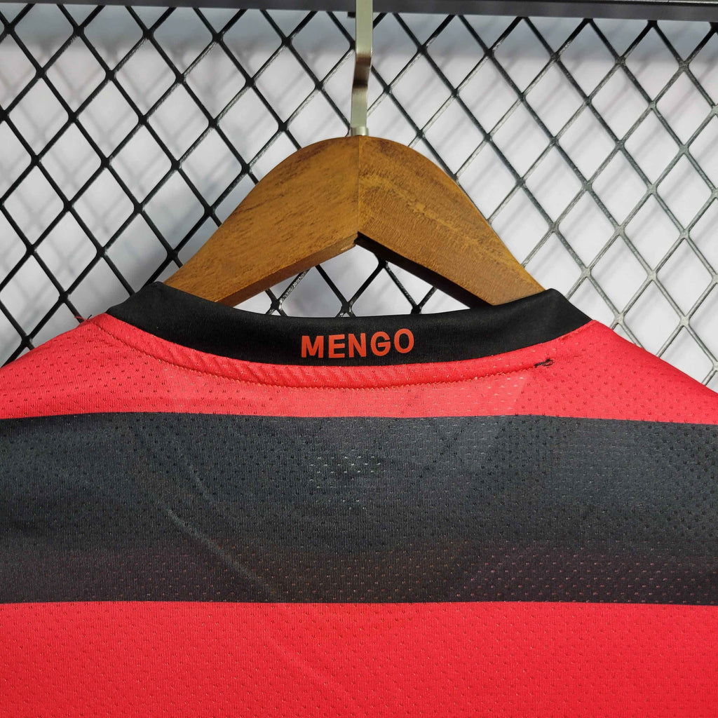 Camisa Pronta Entrega Flamengo Home 2008/09 - Nike Retrô Masculina - Vermelha/Preta