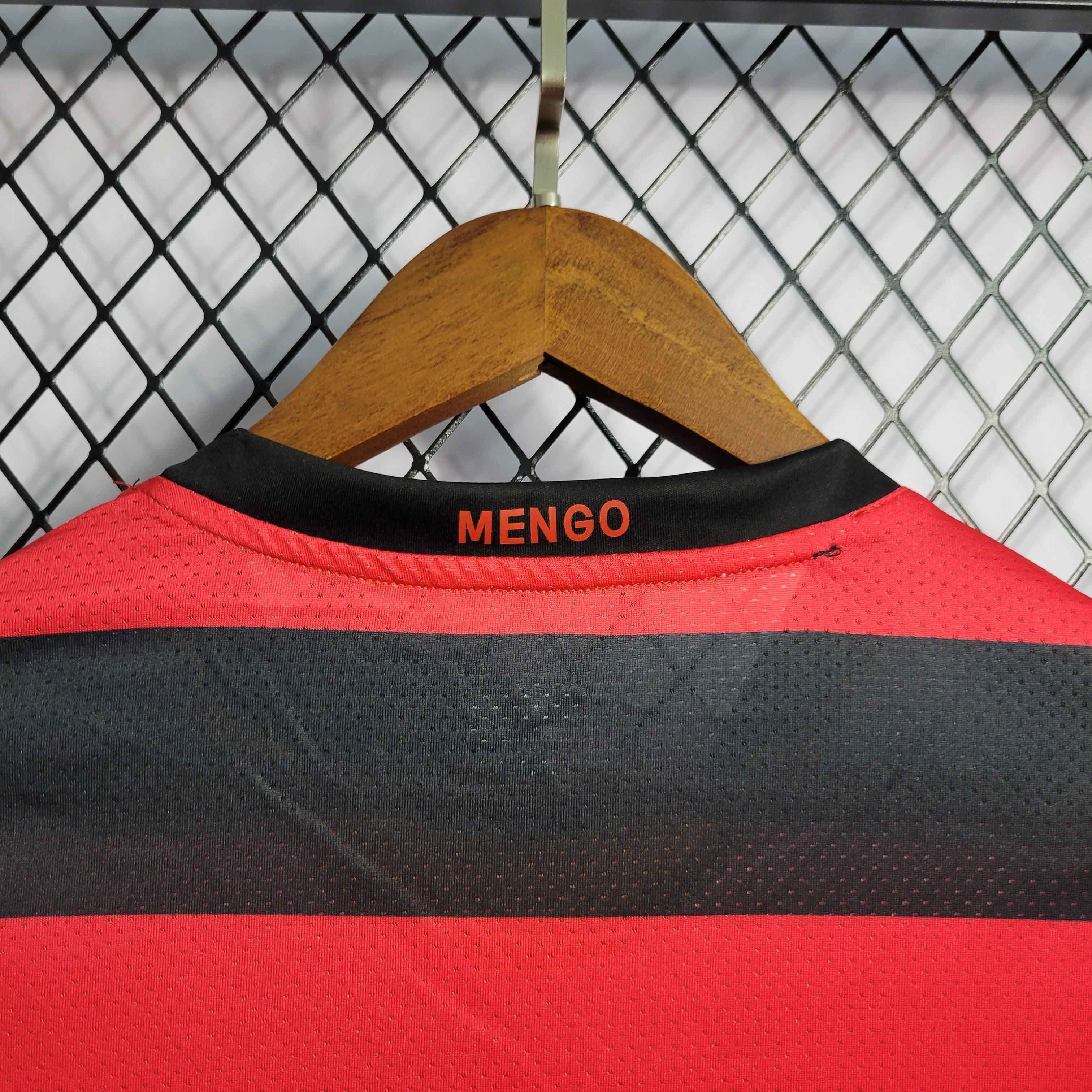Camisa Pronta Entrega Flamengo Home 2008/09 - Nike Retrô Masculina - Vermelha/Preta