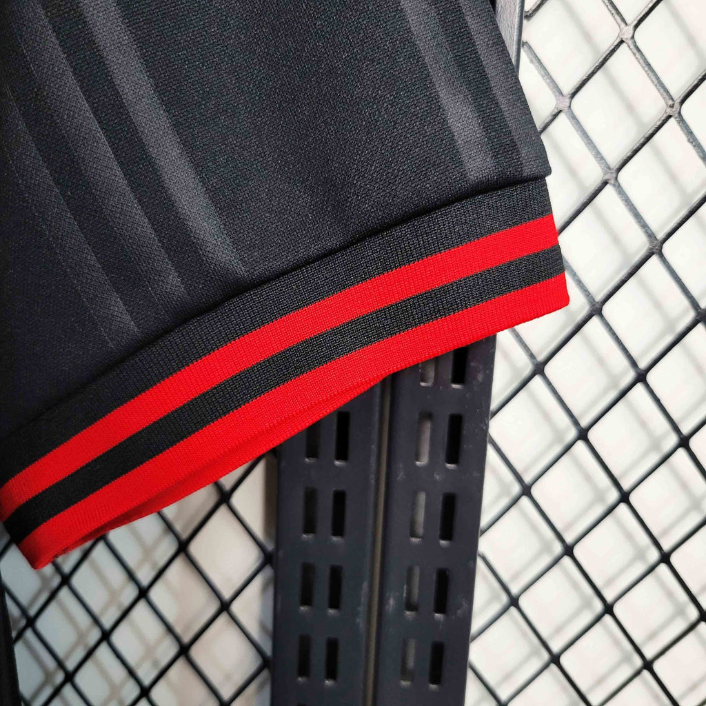 Camisa Pronta Entrega Flamengo Edição Black 2019/20 - Adidas Retrô Masculina - Preta/Vermelha