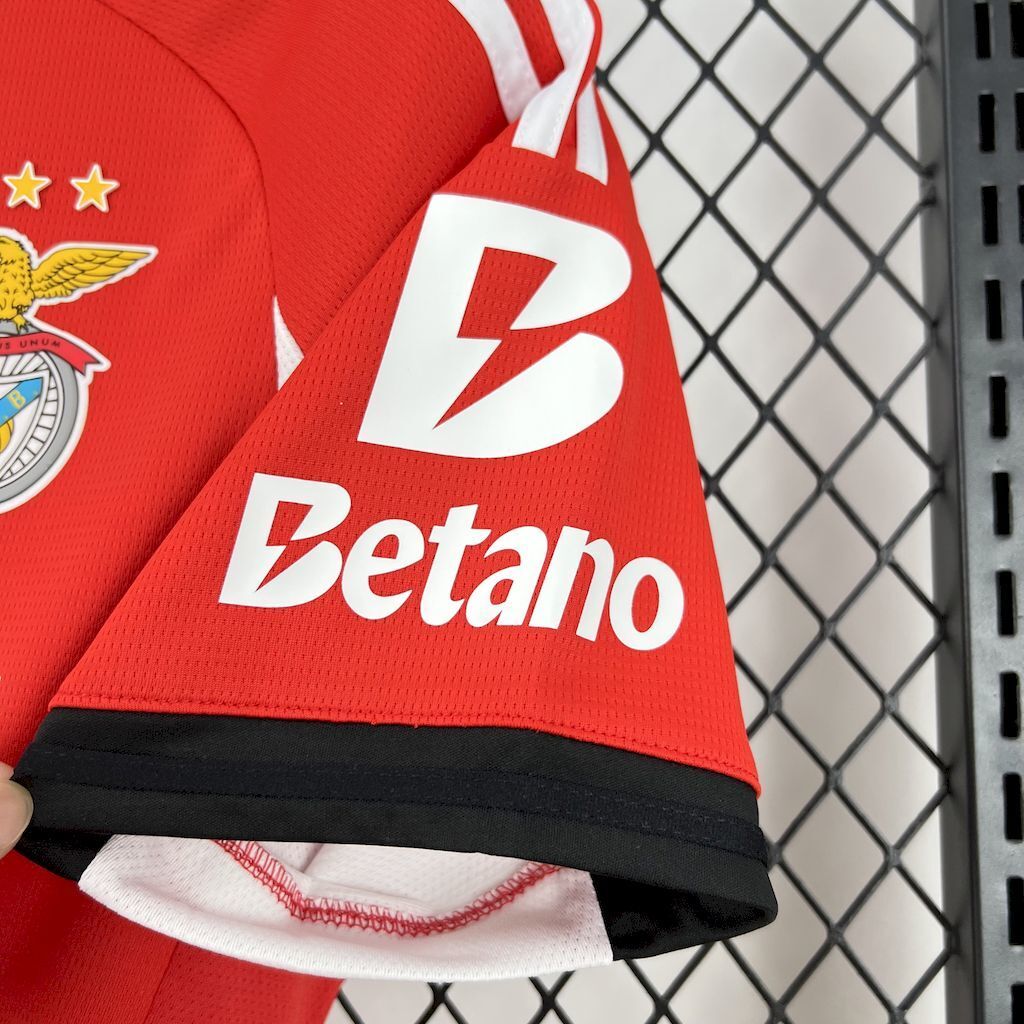 Camisa Pronta Entrega Benfica Home 2025/26 - Adidas Torcedor Masculina - Vermelha/Branca