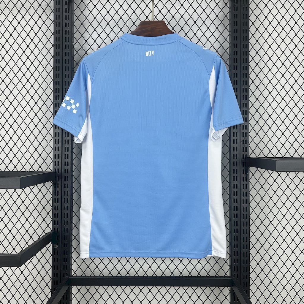 Camisa Pronta Entrega Manchester City Home 2025/26 - Puma Torcedor Masculina - Azul/Branca