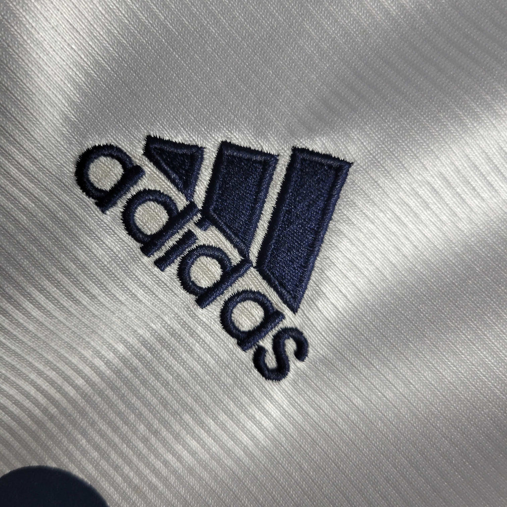 Camisa Pronta Entrega Real Madrid Home 1998/00 - Adidas Retrô Masculina - Branca/Azul