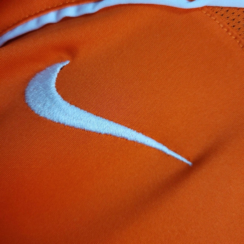 Camisa Pronta Entrega Seleção Holanda Home 2004/05 - Nike Retrô Masculina - Laranja/Branca
