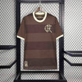 Camisa Pronta Entrega Flamengo Edição Especial 2024/25 - Torcedor Masculina - Marrom/Branca