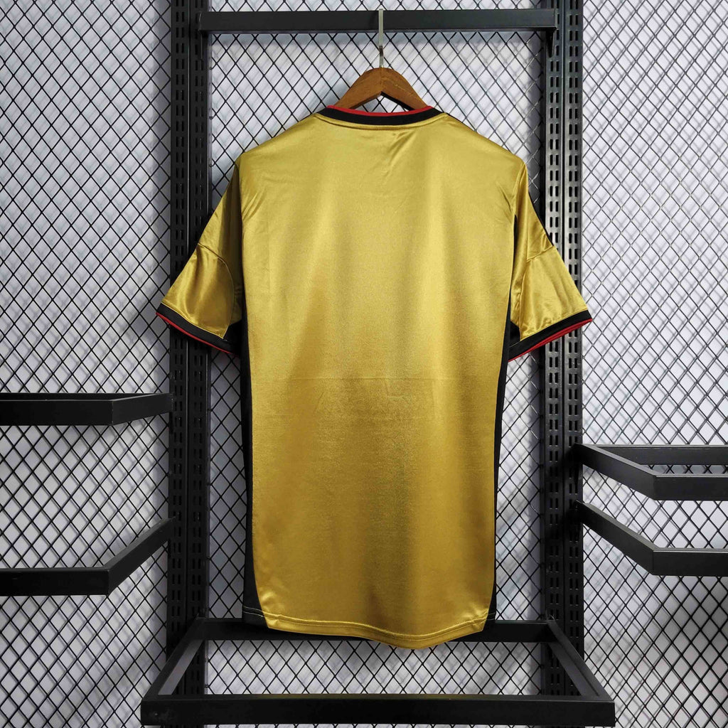 Camisa Pronta Entrega Milan Away 2013/14 - Adidas Retrô Masculina - Dourada/Preta