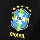 Camisa Pronta Entrega Seleção Brasil Pré Jogo 2026/27 - Jordan Torcedor Masculina - Preta/Amarela