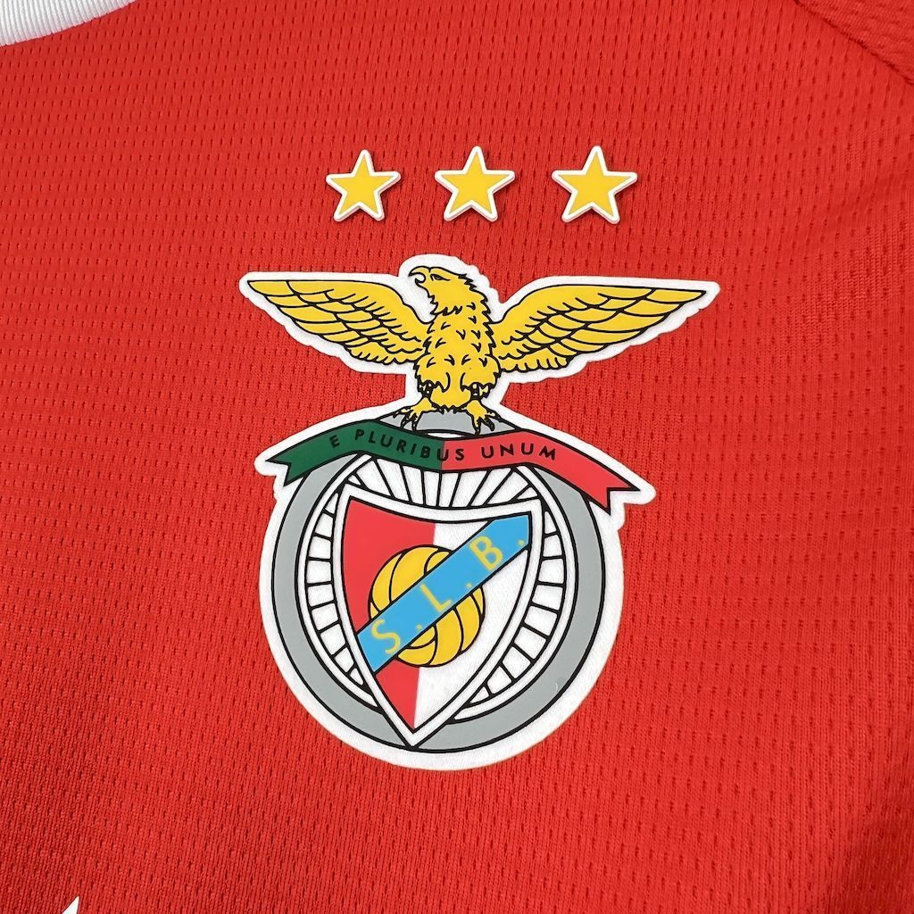 Camisa Pronta Entrega Benfica Home 2025/26 - Adidas Torcedor Masculina - Vermelha/Branca