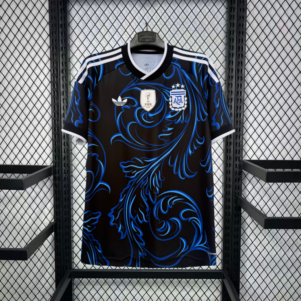 Camisa Pronta Entrega Seleção Argentina Away 2026/27 - Adidas Torcedor Masculina - Azul/Preta