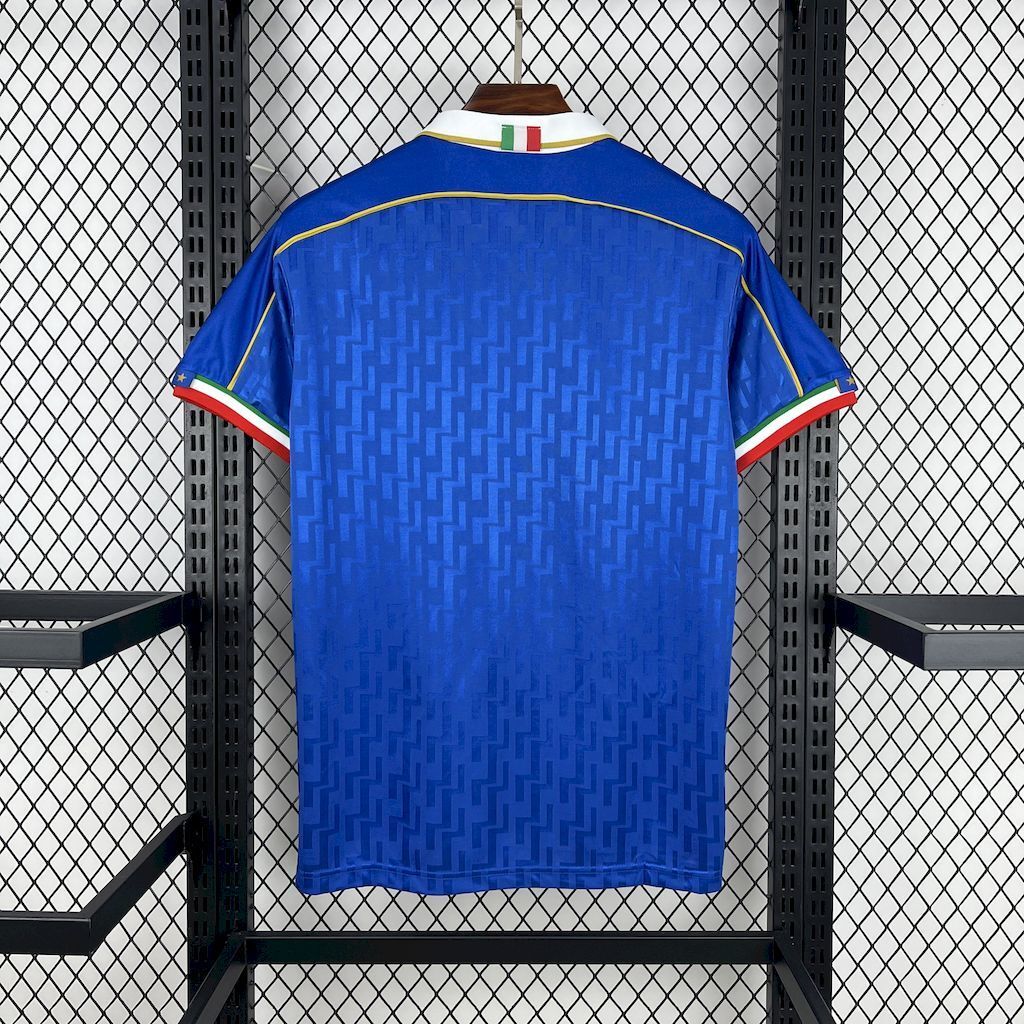 Camisa Pronta Entrega Seleção Itália Home 1995/96 - Nike Retrô Masculina - Azul/Branca