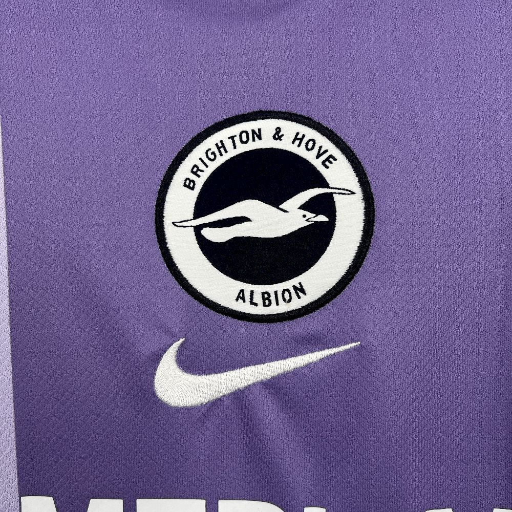 Camisa Pronta Entrega Brighton Away 2025/26 - Nike Torcedor Masculina - Roxa