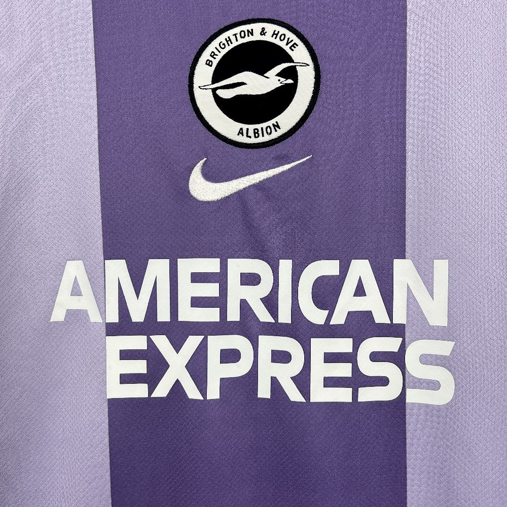 Camisa Pronta Entrega Brighton Away 2025/26 - Nike Torcedor Masculina - Roxa