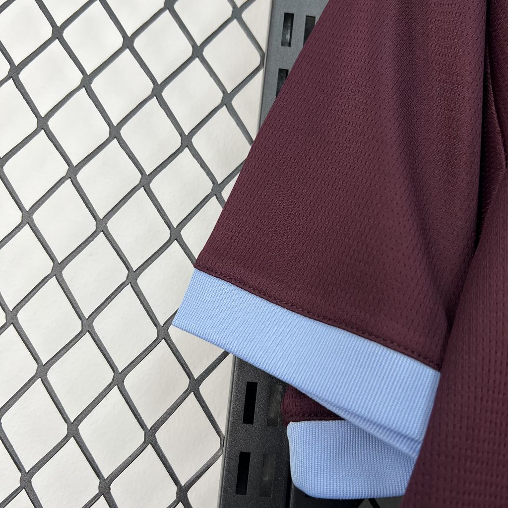 Camisa Pronta Entrega Aston Villa Home 2026/27 - Adidas Torcedor Masculina - Bordo/Azul
