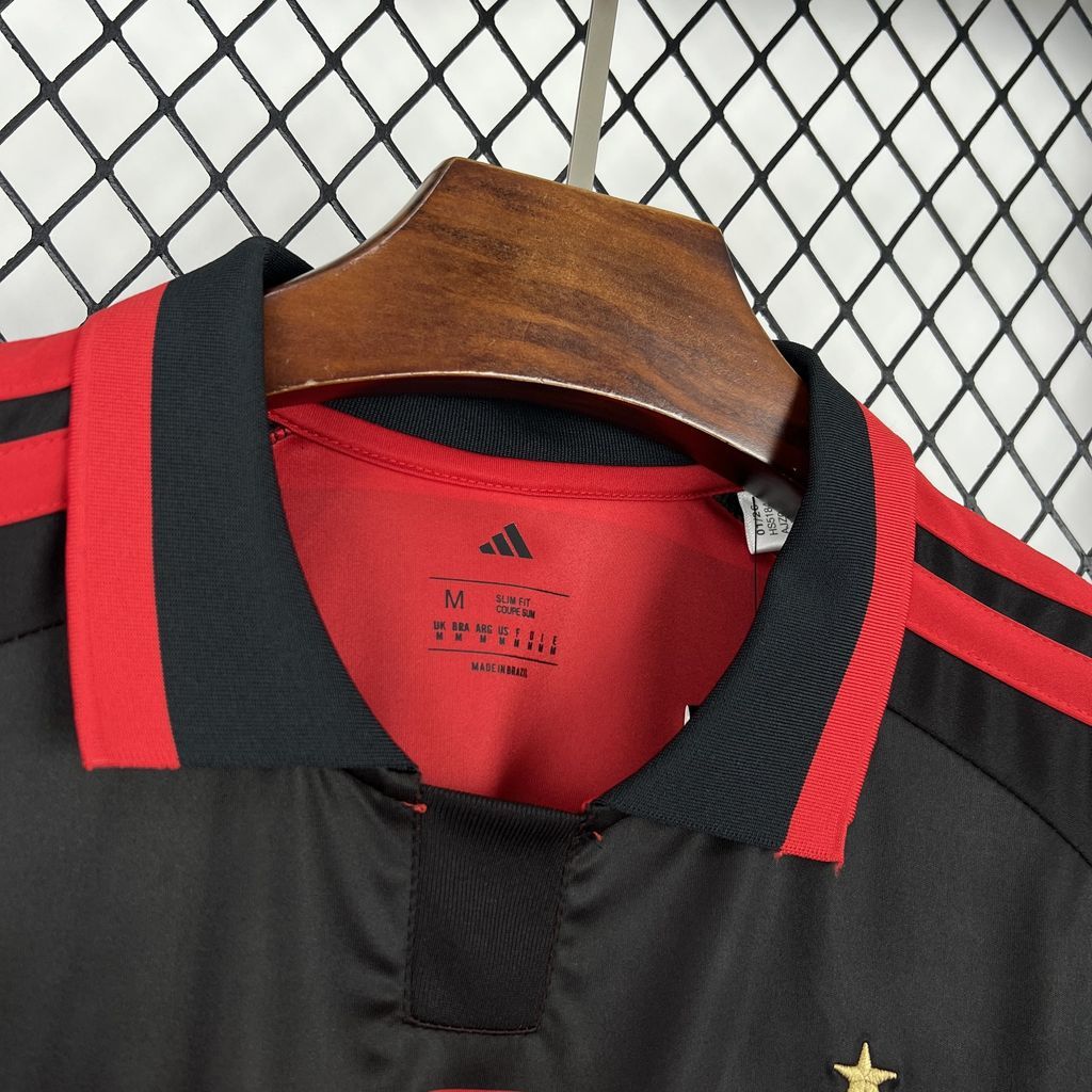 Camisa Pronta Entrega Flamengo Home 2026/27 - Adidas Torcedor Masculina - Vermelha/Preta