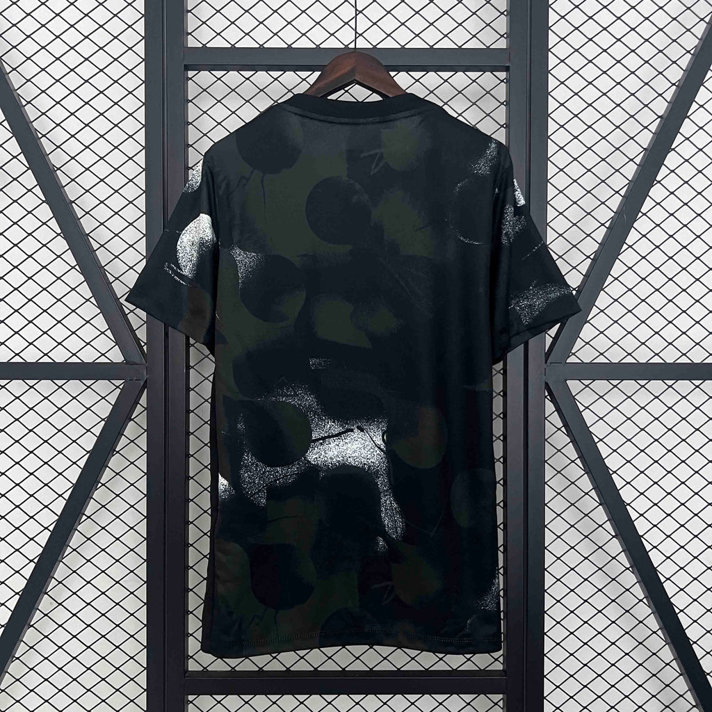 Camisa Pronta Entrega Corinthians Treino 2025/26 - Nike Torcedor Masculina - Preta/Branca