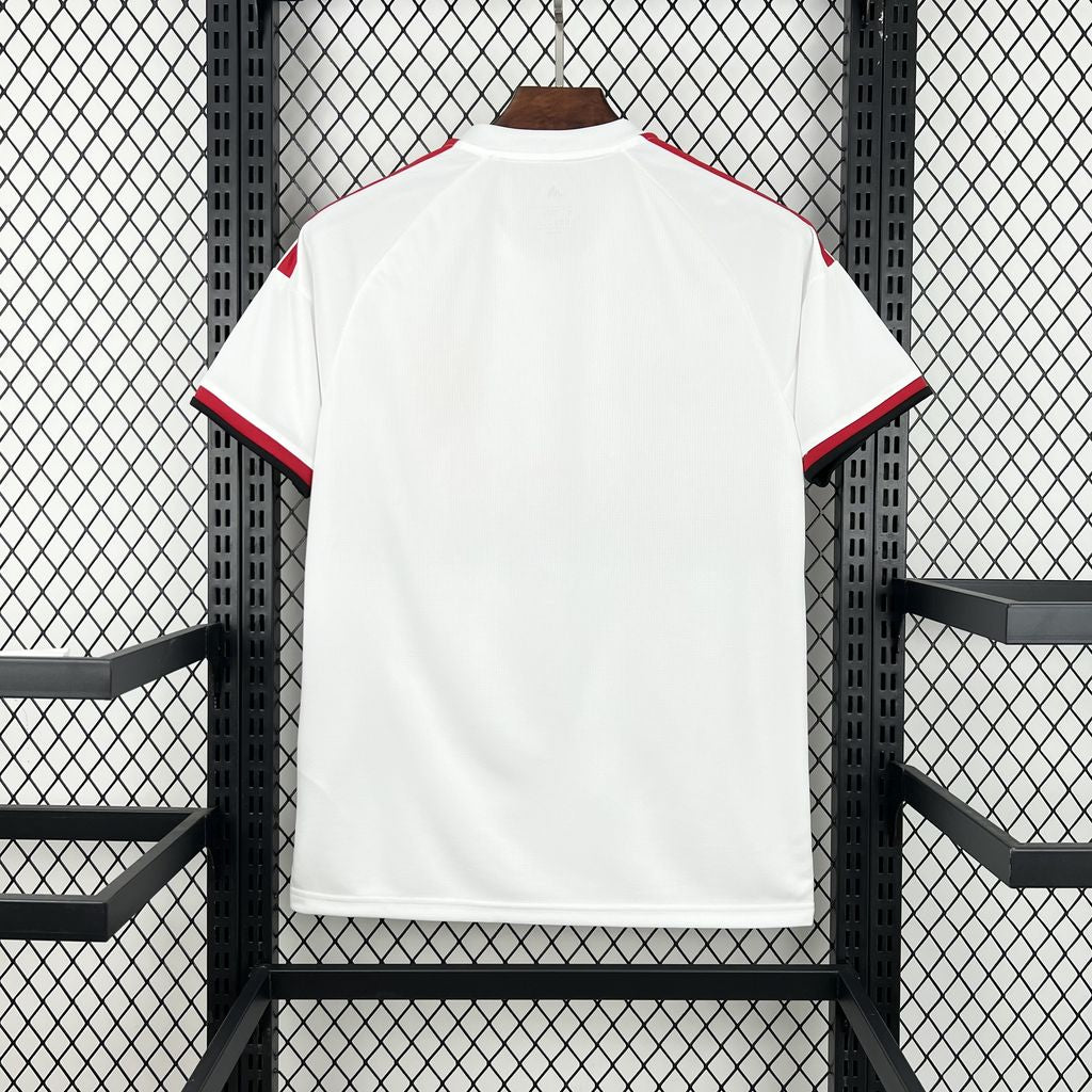 Camisa Pronta Entrega Flamengo Away 2026/27 - Adidas Torcedor Masculina - Branca/Vermelha