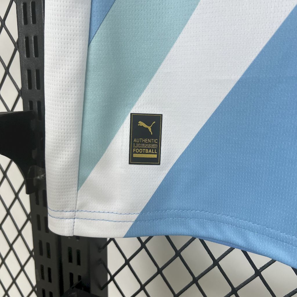 Camisa Pronta Entrega Manchester City Home 2025/26 - Puma Torcedor Masculina - Azul/Branca