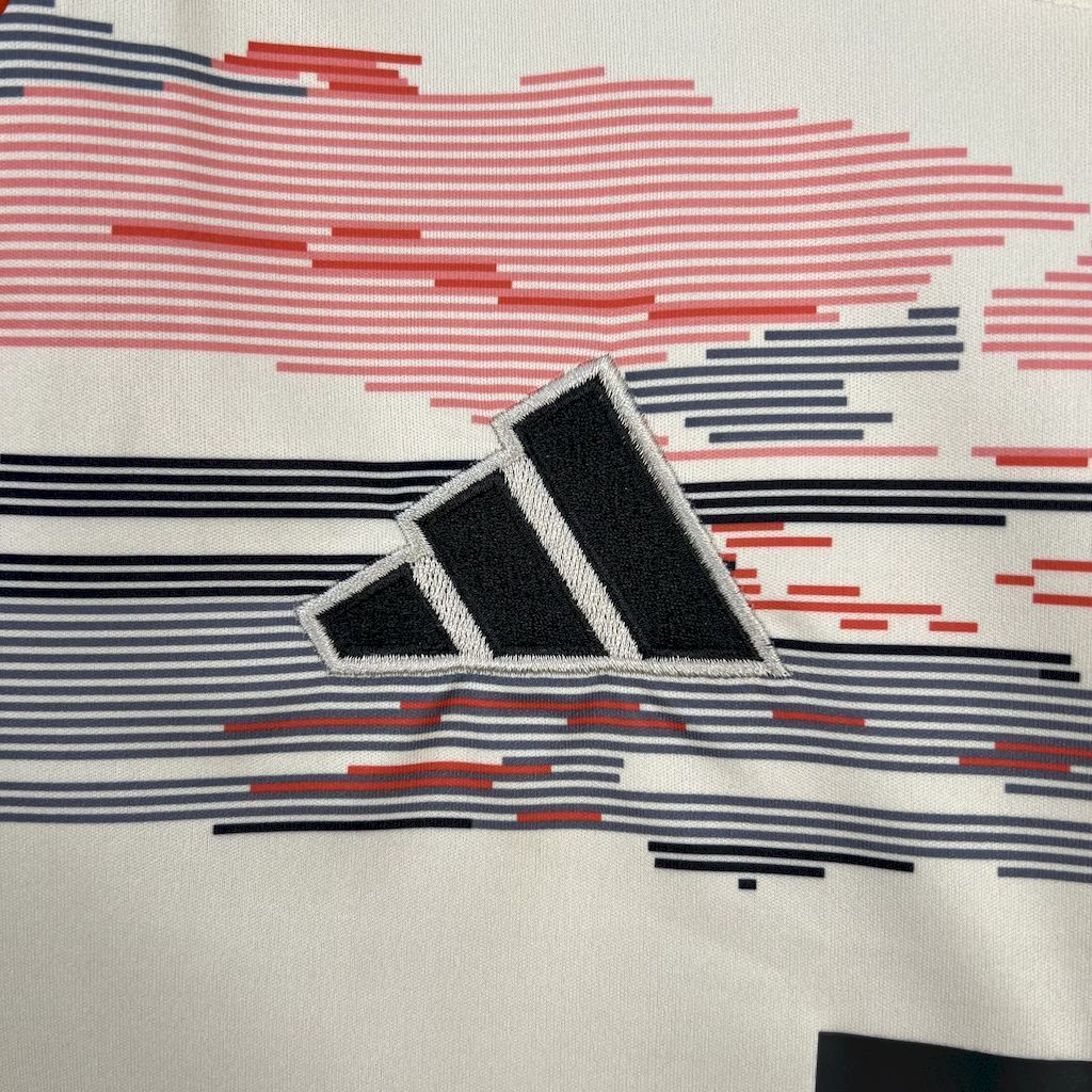Camisa Pronta Entrega Bayern Munique Away 2025/26 - Adidas Torcedor Masculina - Vermelha/Branca
