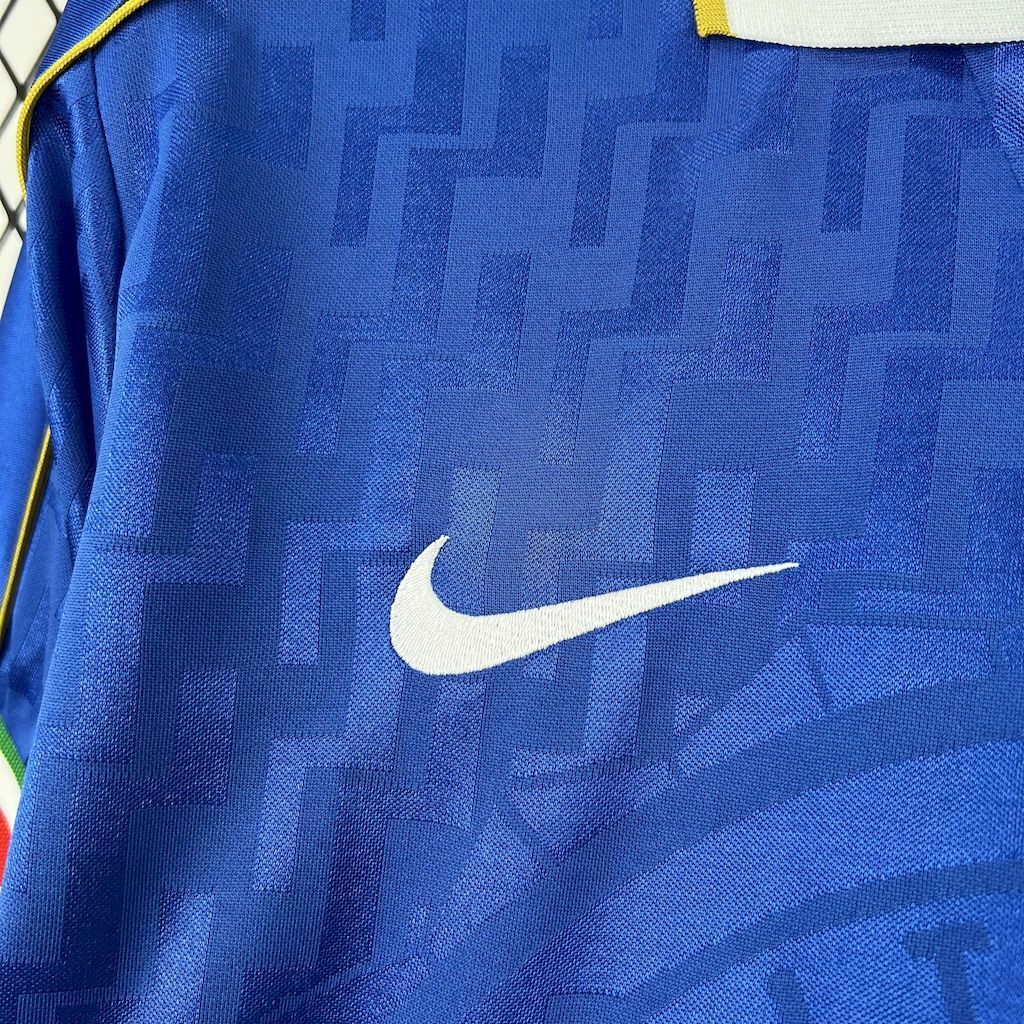 Camisa Pronta Entrega Seleção Itália Home 1995/96 - Nike Retrô Masculina - Azul/Branca