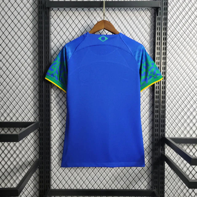 Camisa Pronta Entrega Brasil Away 2022/23 - Nike Torcedor Feminina - Azul/Verde