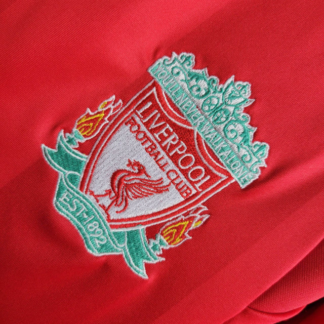 Camisa Pronta Entrega Liverpool Home 2006/07 - Adidas Retrô Masculina - Vermelha/Branca