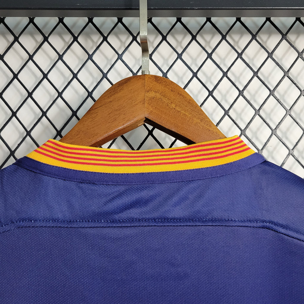 Camisa Pronta Entrega Barcelona Home 2015/16 - Nike Retrô Masculina - Azul/Vermelha
