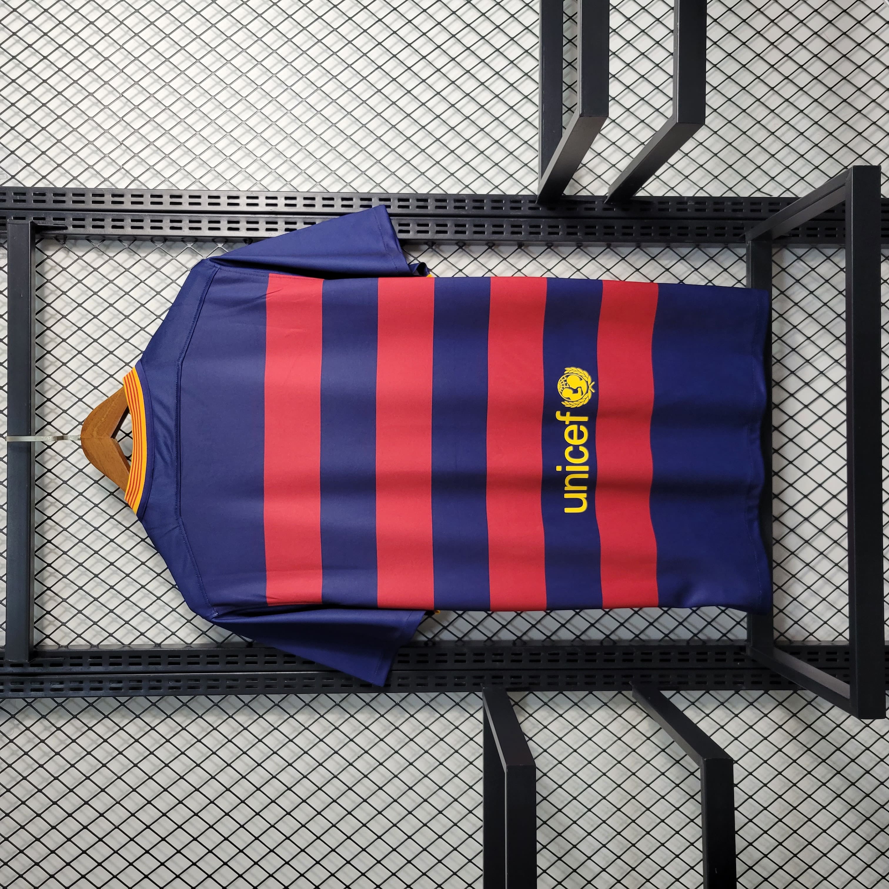 Camisa Pronta Entrega Barcelona Home 2015/16 - Nike Retrô Masculina - Azul/Vermelha