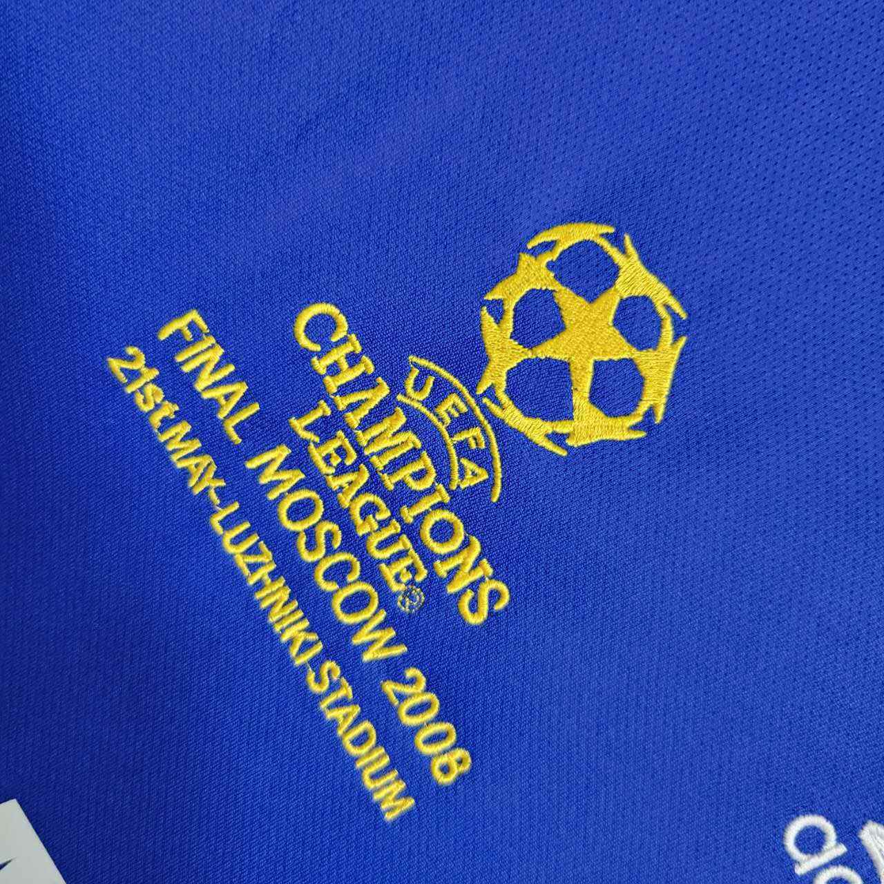 Camisa Pronta Entrega Chelsea Home 2008/09 - Adidas Retrô Masculina - Azul/Branca