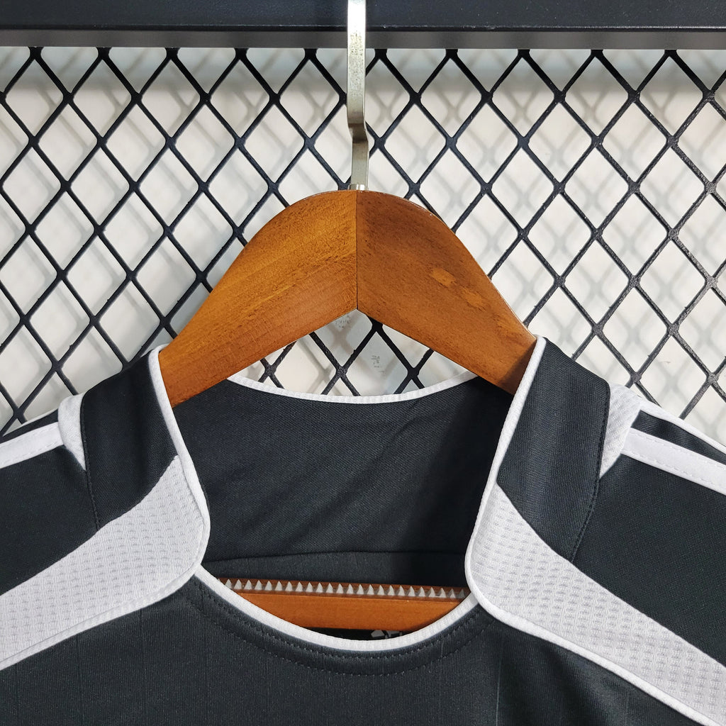 Camisa Pronta Entrega Real Madrid Away 2006/07 - Adidas Retrô Masculina - Preta/Branca