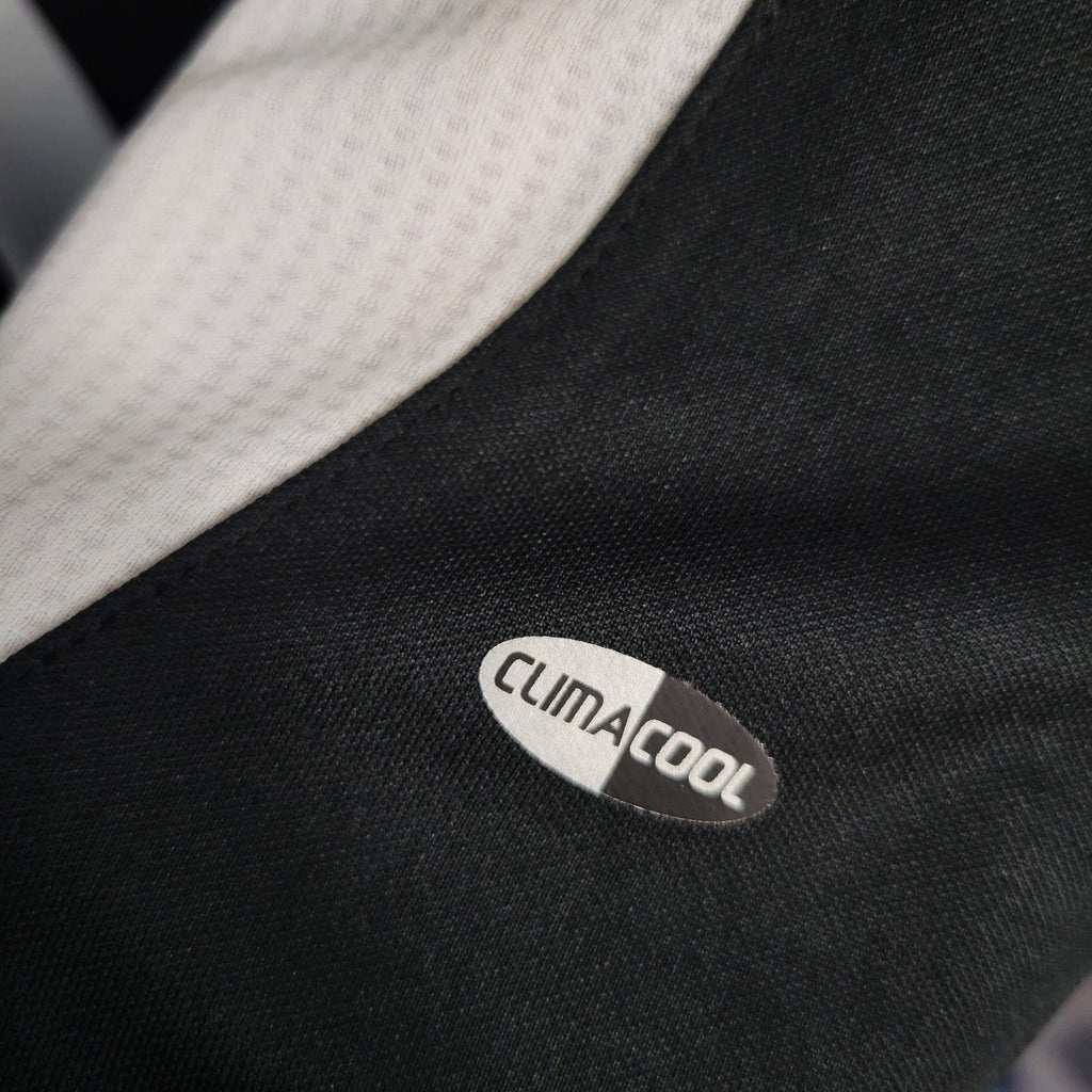 Camisa Pronta Entrega Real Madrid Away 2006/07 - Adidas Retrô Masculina - Preta/Branca