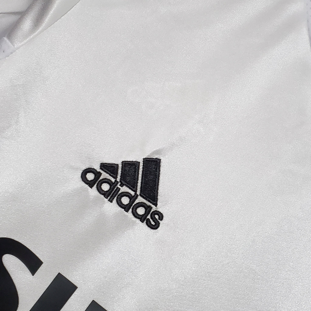Camisa Pronta Entrega Real Madrid Home 2004/05 - Adidas Retrô Masculina - Branca/Preta