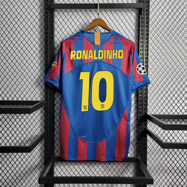 camisa-pronta-entrega-barcelona-barca-home-titular-1-2005-06-nike-retro-masculina-masculino-vermelho-vermelha-azul-ronaldinho-messi-etoo-deco-xavi-puyol