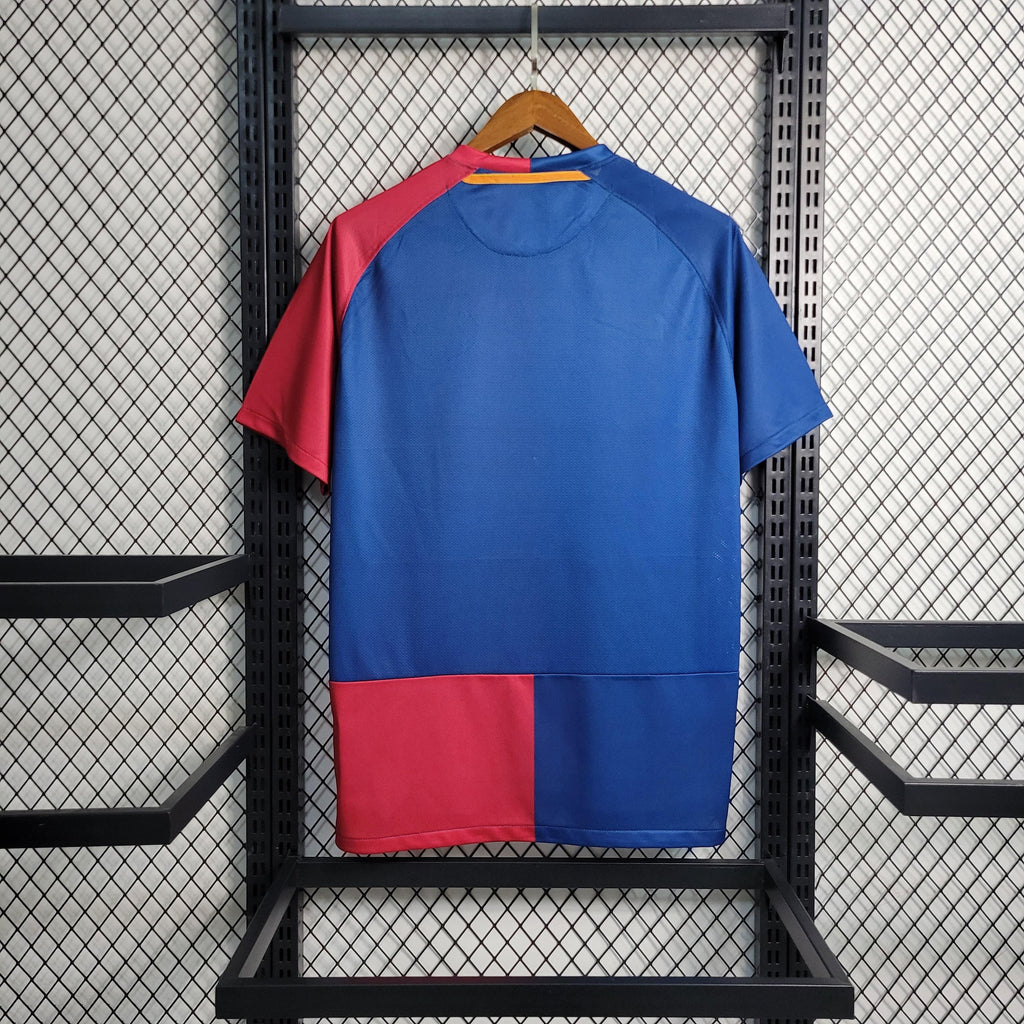 camisa-pronta-entrega-barcelona-blaugrana-home-titular-1-2008-09-nike-retro-masculina-masculino-unicef-la-liga-champions-vermelho-vermelha-azul-messi-henry-etoo-xavi-iniesta-puyol