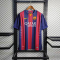 camisa-pronta-entrega-barcelona-blaugrana-home-titular-1-2014-15-nike-retro-masculina-masculino-qatar-airways-la-liga-champions-vermelho-vermelha-azul-messi-neymar-suarez-xavi-iniesta-pique