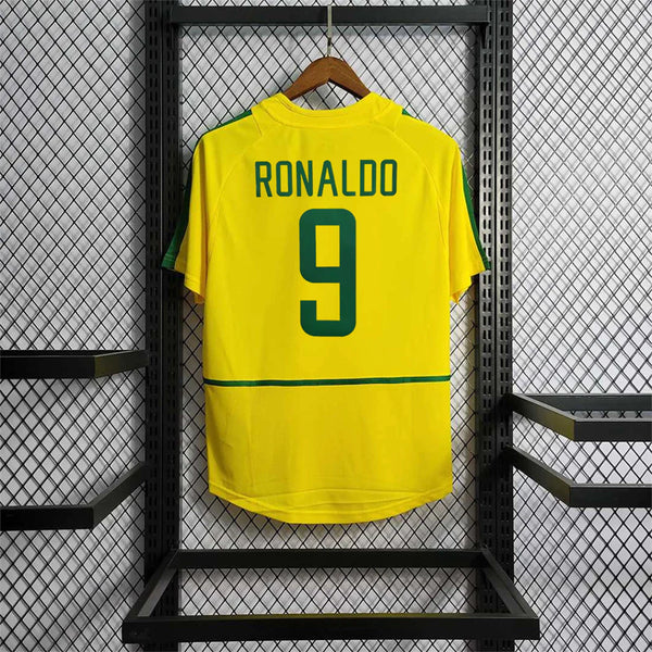 camisa-pronta-entrega-brasil-selecao-brasileira-home-titular-1-2002-nike-retro-masculina-masculino-amarelo-amarela-verde-ronaldo-rivaldo-ronaldinho-cafu-roberto-carlos