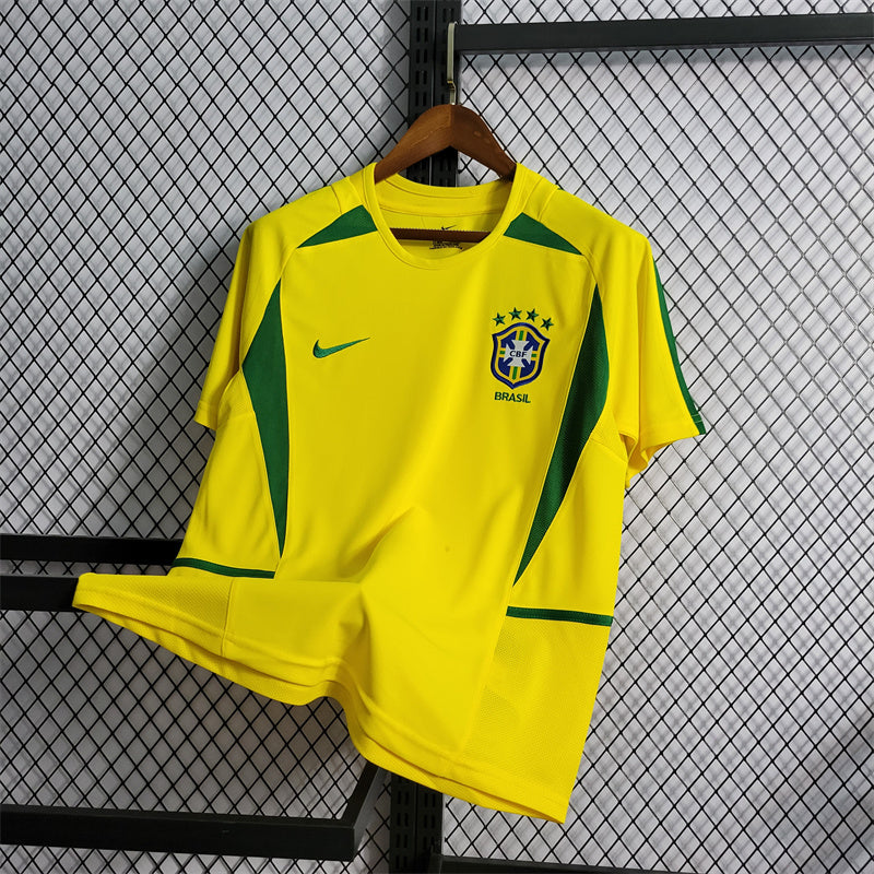 camisa-pronta-entrega-brasil-selecao-brasileira-home-titular-1-2002-nike-retro-masculina-masculino-amarelo-amarela-verde-ronaldo-rivaldo-ronaldinho-cafu-roberto-carlos