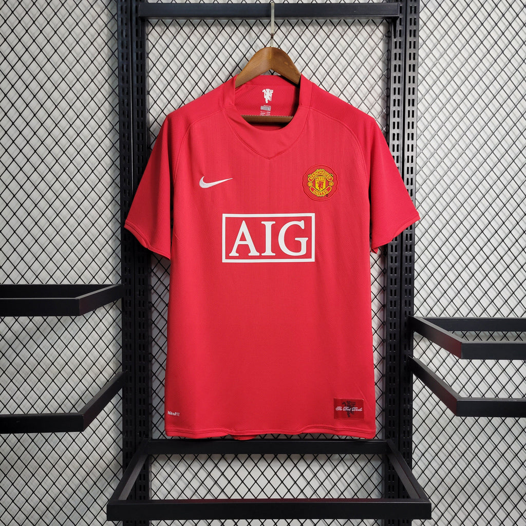 camisa-pronta-entrega-manchester-united-diabos-vermelhos-home-titular-1-2007-08-nike-retro-masculina-masculino-aig-premier-league-vermelha-vermelho-cristiano-ronaldo-cr7-tevez-rooney-giggs-evra