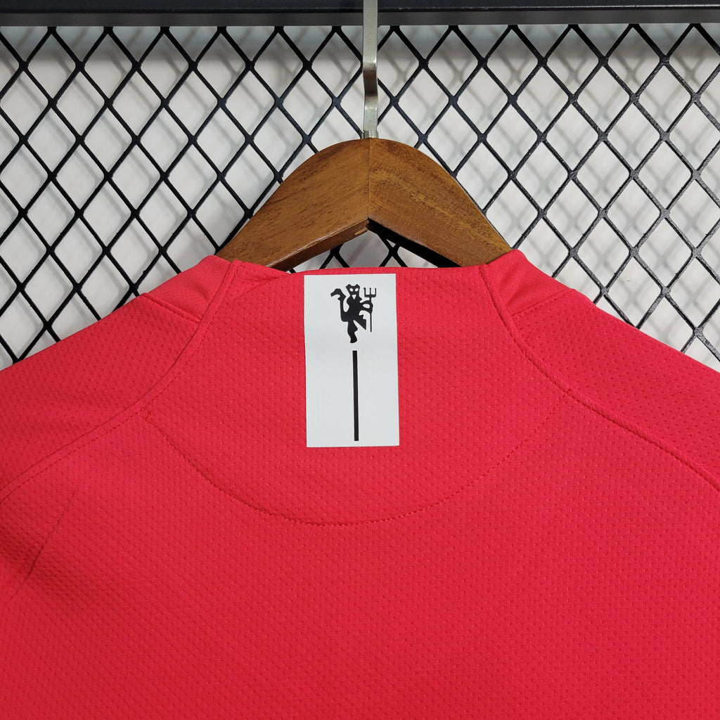 camisa-pronta-entrega-manchester-united-diabos-vermelhos-home-titular-1-2007-08-nike-retro-masculina-masculino-manga-longa-aig-premier-league-champions-vermelho-vermelha-preto-preta-cristiano-ronaldo-rooney-tevez-giggs-scholes-carrick-evra-vidic-ferdinand-park-nani-anderson