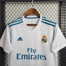camisa-pronta-entrega-real-madrid-merengues-home-titular-1-2017-18-adidas-retro-masculina-masculino-fly-emirates-la-liga-champions-branco-branca-azul-cristiano-ronaldo-benzema-bale-ramos-modric-kroos