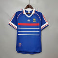 Camisa Pronta Entrega Seleção França Home 1998/99  - Adidas Retrô Masculina - Azul/Branca