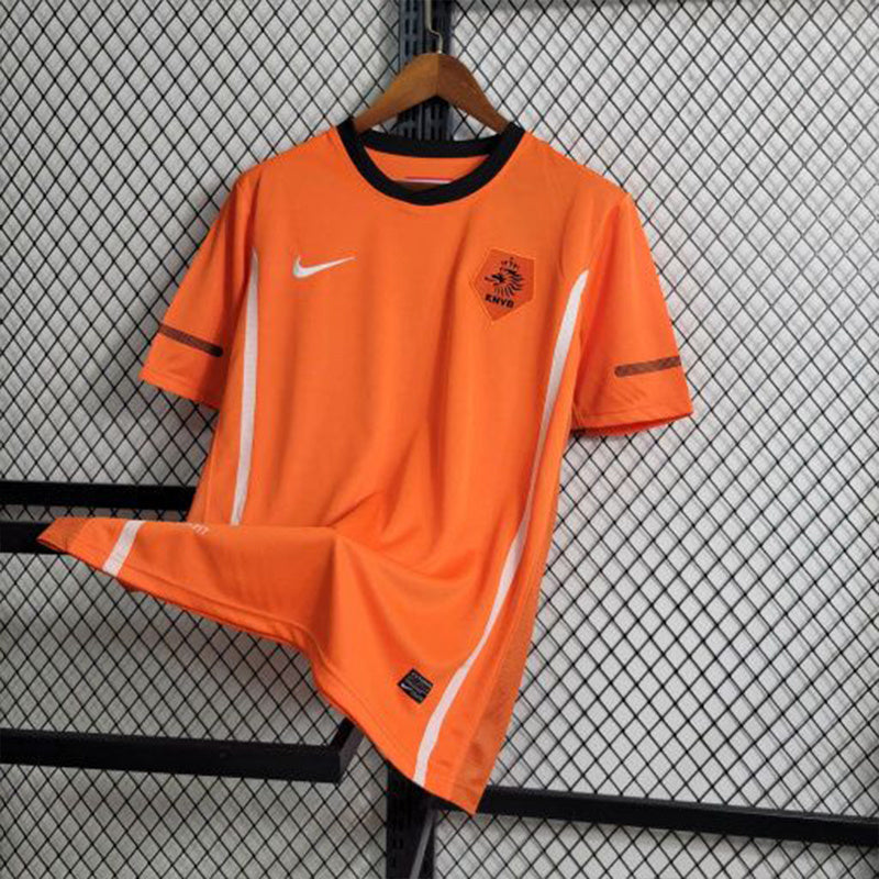 Camisa Pronta Entrega Seleção Holanda Home 2012/13 - Nike Retrô Masculina - Laranja/Preta
