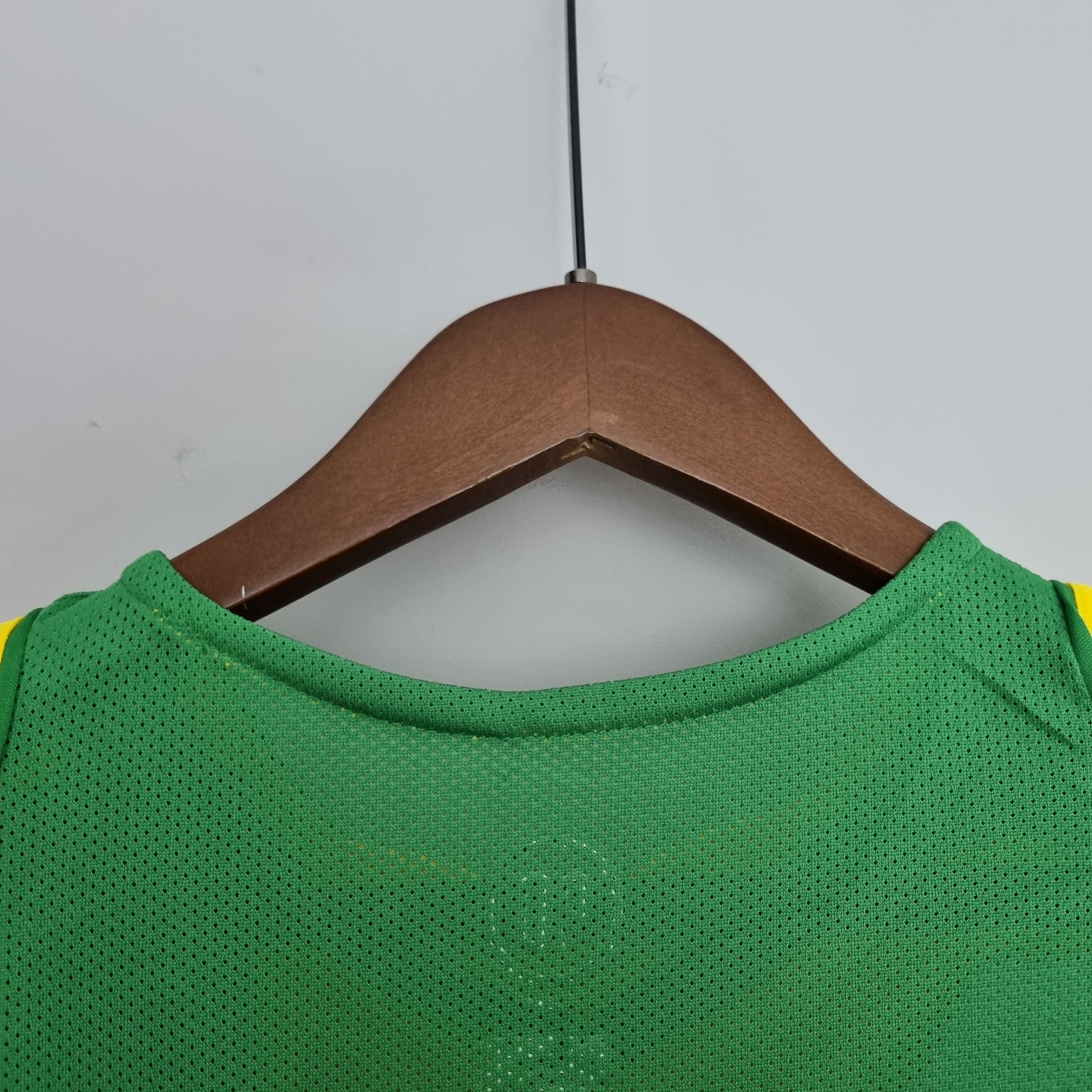 Camisa Pronta Entrega Seleção Brasil Home 2004/06 - Nike Retrô Masculina - Amarela/Verde